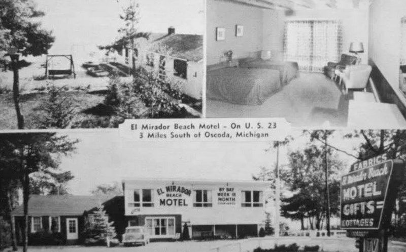 El Mirador Beach Motel - Vintage Postcard